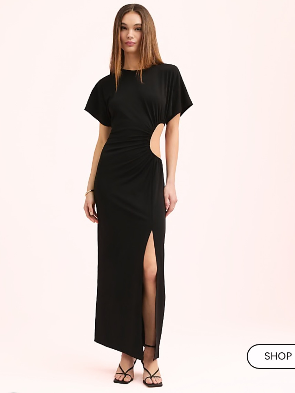 Lately by Loft Side Cutout Maxi Dress Sz 14